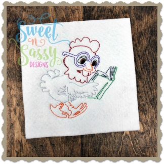 Hen Reader Simple Sketch