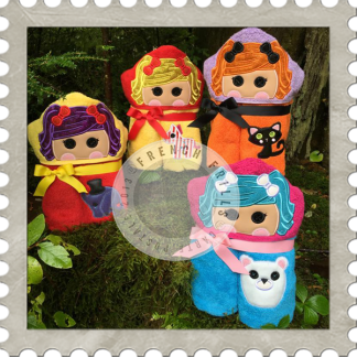 Pigtail Button Doll & Pets