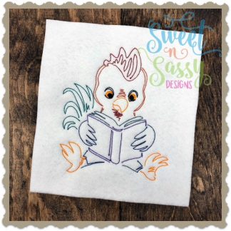 Rooster Reader Simple Sketch