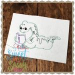 Brontosaurus Reader Simple Sketch