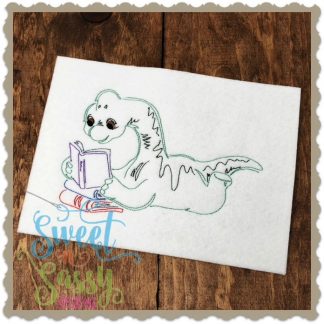 Brontosaurus Reader Simple Sketch