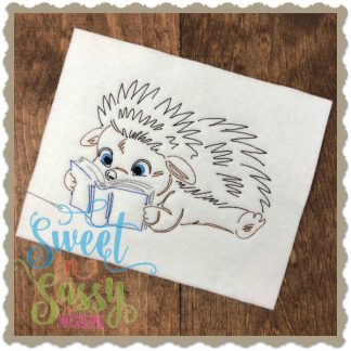 Hedgehog Reader Simple Sketch