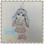 Indian Girl Simple Sketch