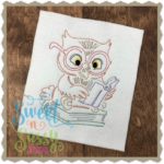 Owl Reader Simple Sketch