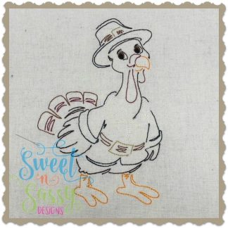 Pilgrim Turkey Simple Sketch