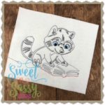 Raccoon Reader Simple Sketch