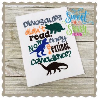 Dinosaurs Didn't Read Subway