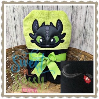 Applique Black Dragon
