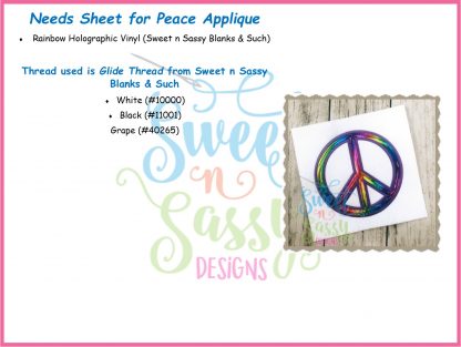 Peace Applique - Image 2