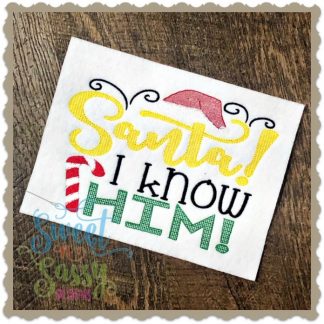 Santa! I Know Him Subway Design