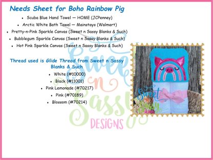 Boho Rainbow Pig - Image 2