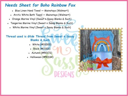 Boho Rainbow Fox - Image 2