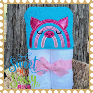 Boho Rainbow Pig