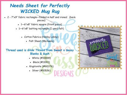 WICKED Mug Rug Set - Image 5