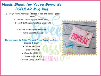WICKED Mug Rug Set - Image 4