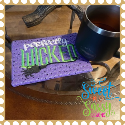 Perfectly WICKED Mug Rug - Image 2