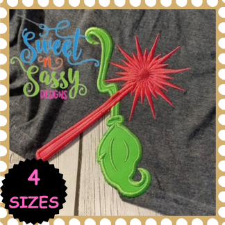 Broom and Wand Cutaway Side Seam Applique Designs