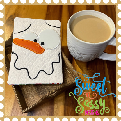 Funny Snowman Mug Rug Set - Image 2
