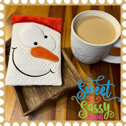 Funny Snowman Mug Rug Set - Image 3