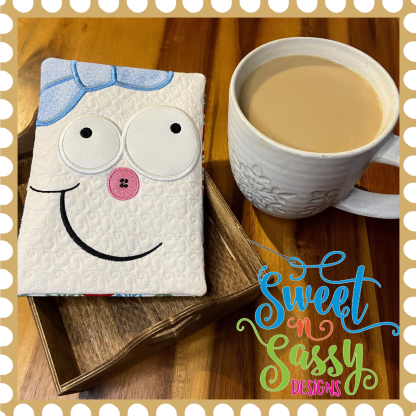 Funny Snowman Mug Rug Set - Image 4