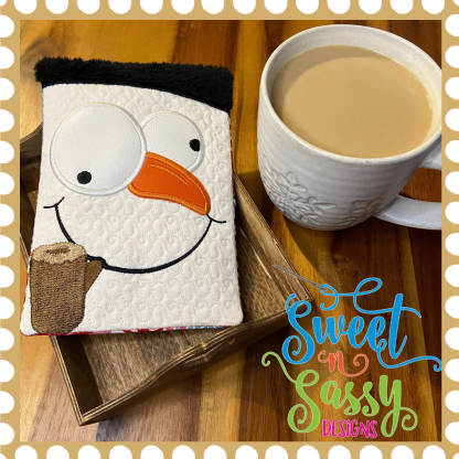Funny Snowman Mug Rug Set - Image 5
