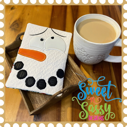 Funny Snowman Mug Rug Set - Image 7