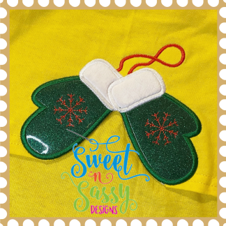 Mittens Cutaway Side Seam Applique Designs
